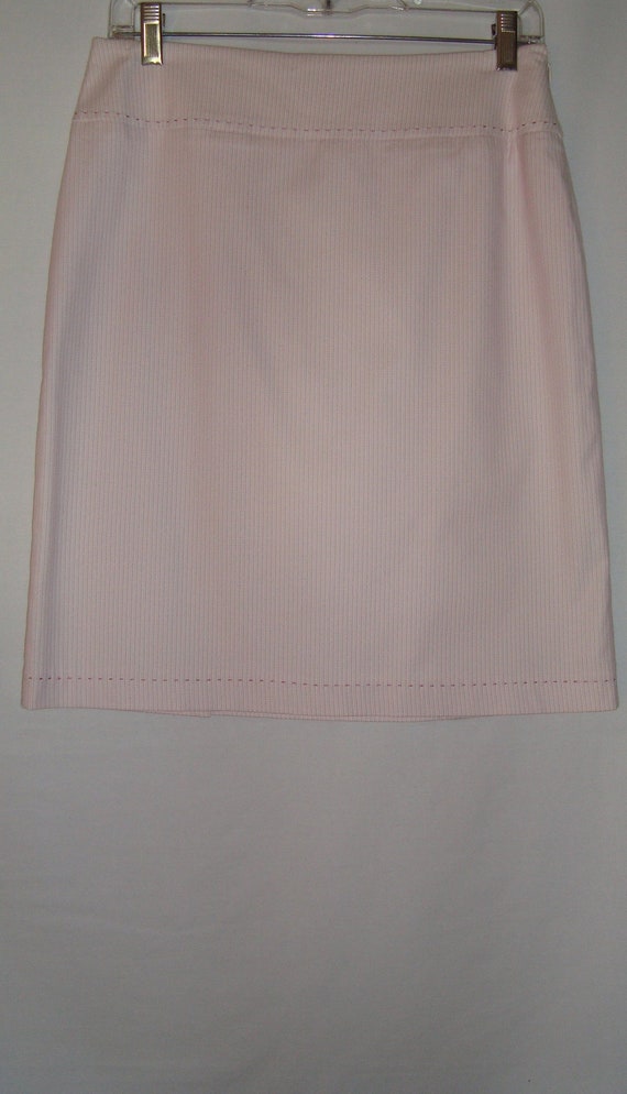 Tahari Pink/White Striped Skirt *SALE•