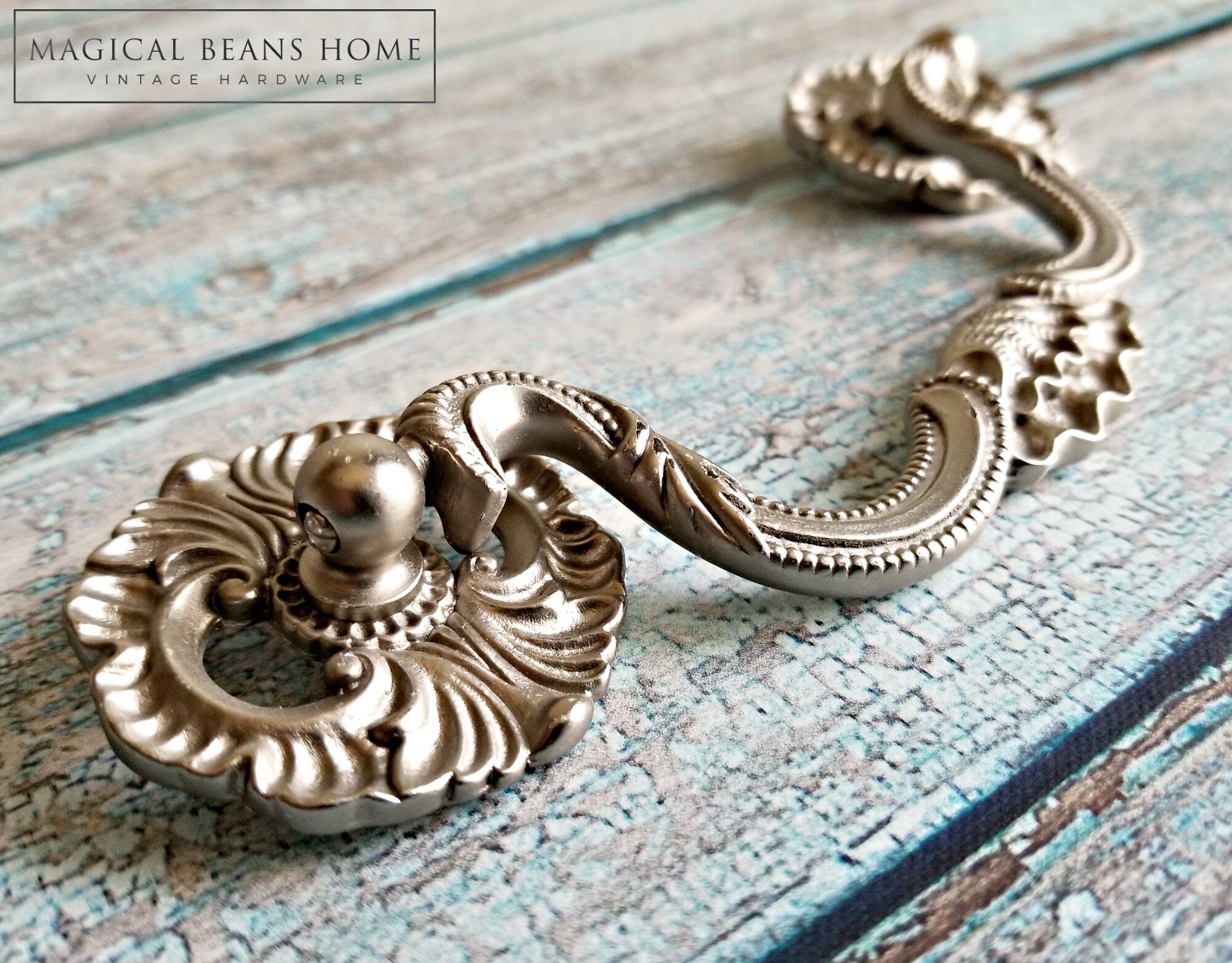 Clam Shell Drawer Pull KBC Coastal Cottage Bail Pull Silver Etsy