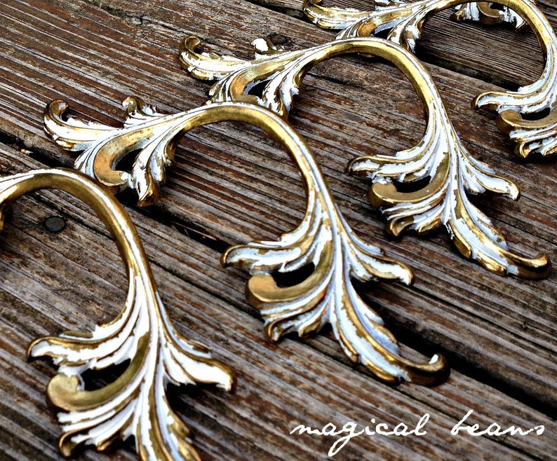French Provincial Furniture Pulls Vintage Decorative Image 0