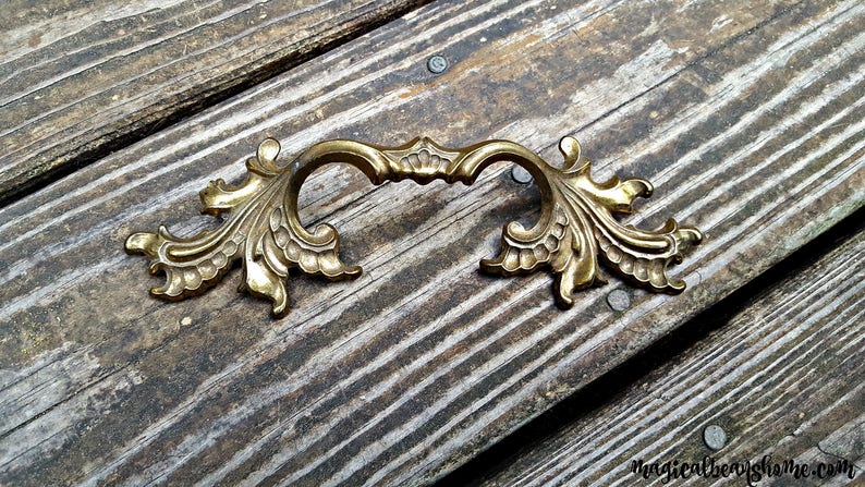 Gold Drawer Pulls Kbc Dresser Hardware Vintage Drawer Pulls