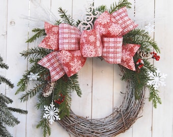 18in red dusted ribbon holidays christmas wreaths holiday wreath christmas decor decoration rustic farmhouse decor - Christmas Wreaths Etsy 18in red dusted ribbon holidays christmas wreaths holiday wreath christmas decor decoration rustic farmhouse decor - Christmas Wreaths Etsy