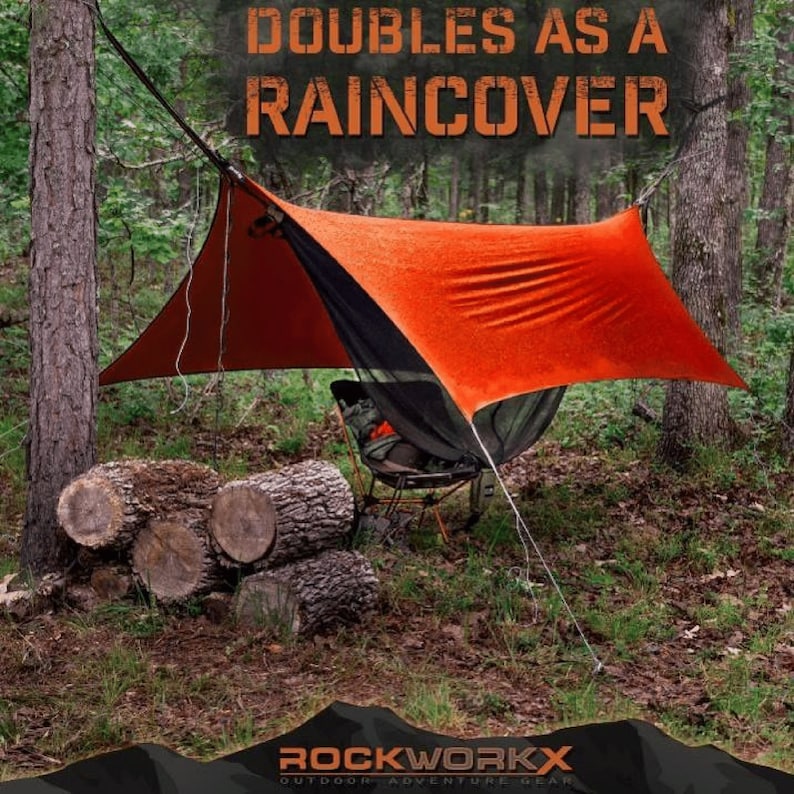 Double Black Camping Hammock - Thumbnail 3