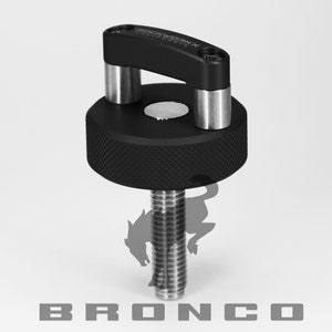 Ford Bronco Hard Top Thumbscrews, Designed in California, Gift for him, Bronco, Bronco Gifts,  Quality USA Design, 8 Set Aluminum