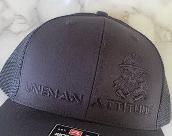 HOOKS Black Out Lineman Attitude Cap