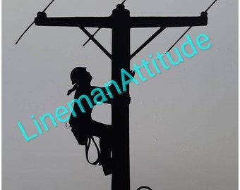 POWER LineWoman Decal