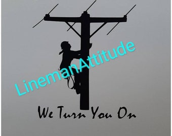 POWER LineWoman Decal