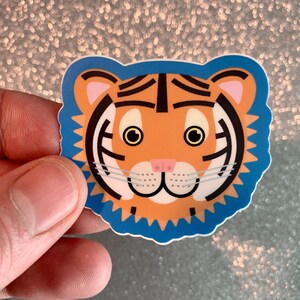 Lil' Tiger Sticker (2.11 inch × 1.9 inch)  | for hydroflask water bottle, laptop, car window, small gift