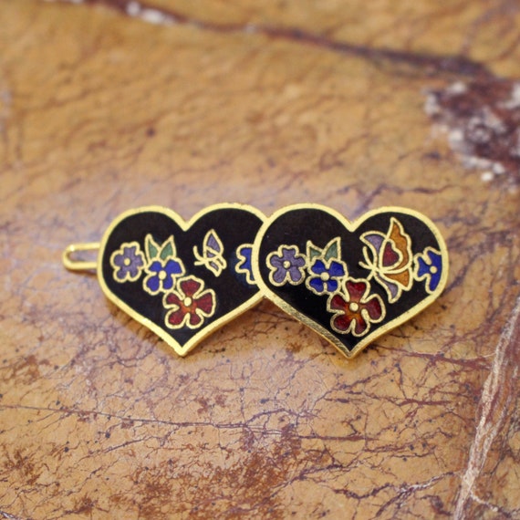 Vintage enamel hairpin, peranakan style hairpin, h