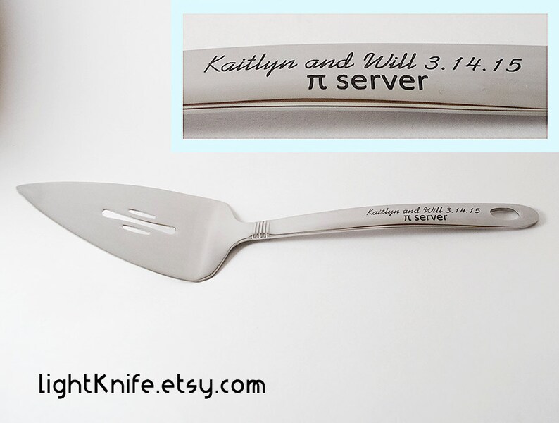 Wedding Pie Server. Customized with Names and Date. Etsy