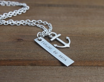 refuse to sink | necklace