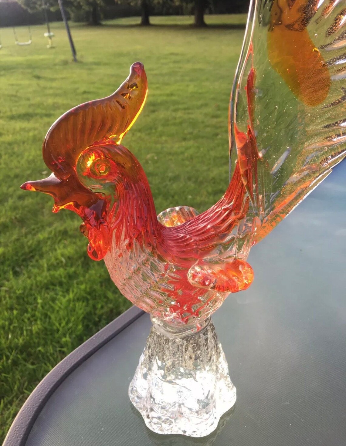 Vintage Large Murano Glass Cockerel Rooster 12 Stunning 1960s Etsy