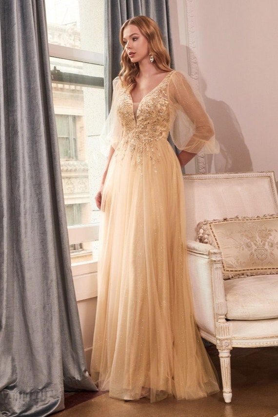 Ball Gown Layered Glitter Tulle Fairy 