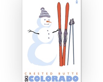 Colorado Snowman Etsy