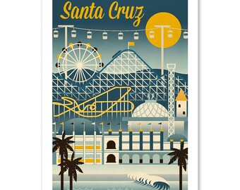 pics Vintage Santa Cruz Poster santa cruz poster etsy