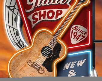 Nashville guitar | Etsy