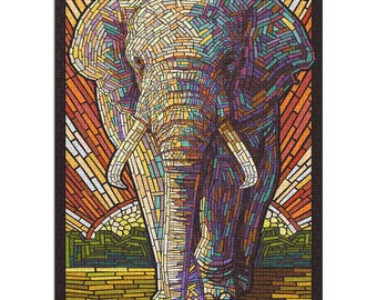 Elephant Puzzle Etsy