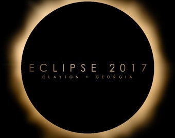 EC041 Georgia All Seeing Eye Total Solar Eclipse 2017 Souvenir Sticker