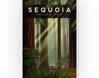 TWIN REDWOOD TREES PALO ALTO CALIFORNIA OLD PHOTO ART REAL CANVAS GICLEE PRINT