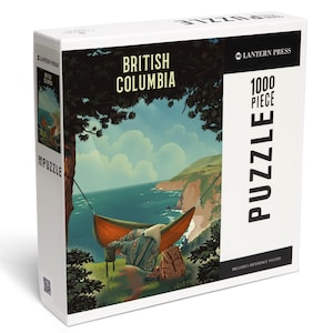Puzzle, British Columbia, Today&#39;s Office, Coastal Series, Hammock on Beach, 1000 Pieces, Unique Jigsaw, Family, Adults