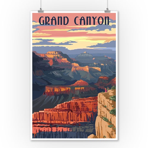 Grand Canyon National Park Arizona Topographic Print - Etsy