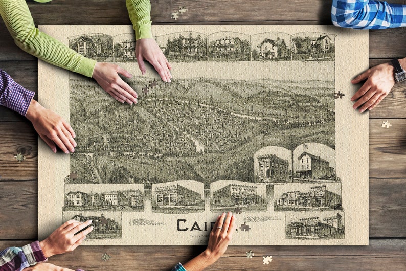 Cairo West Virginia Panoramic Map 6 Sizes Art Prints Etsy