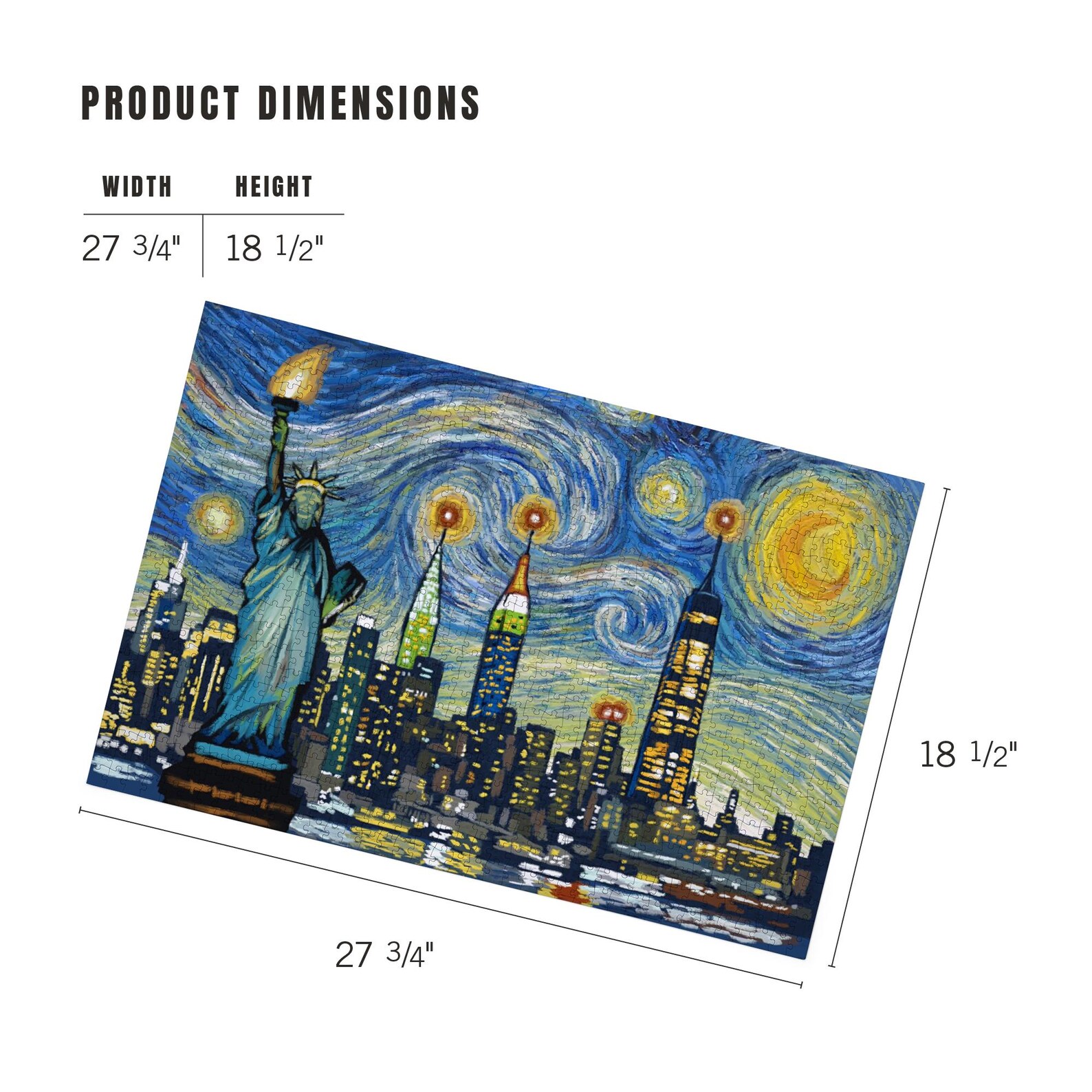 Puzzle, New York City, New York, Starry Night City Series, 1000 Pieces ...