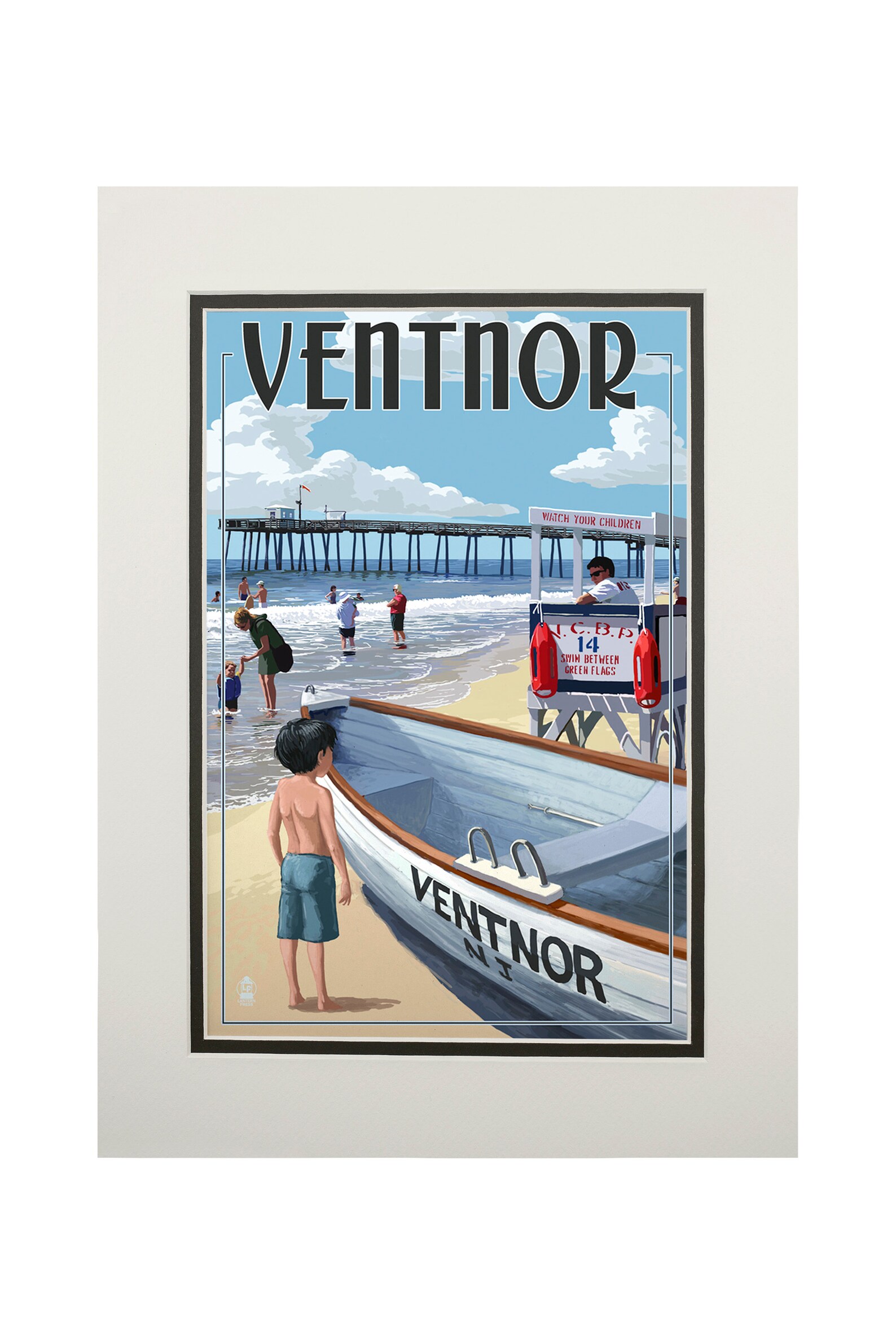 Prints Signs Ventnor New Jersey Lifeguard Stand Unique Etsy