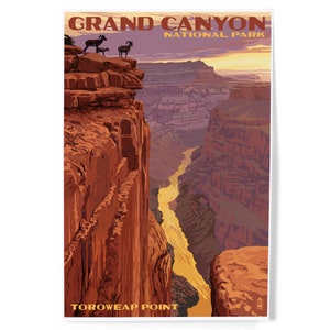 Grand Canyon Toroweap Point Metal Art Print, Arizona National Park