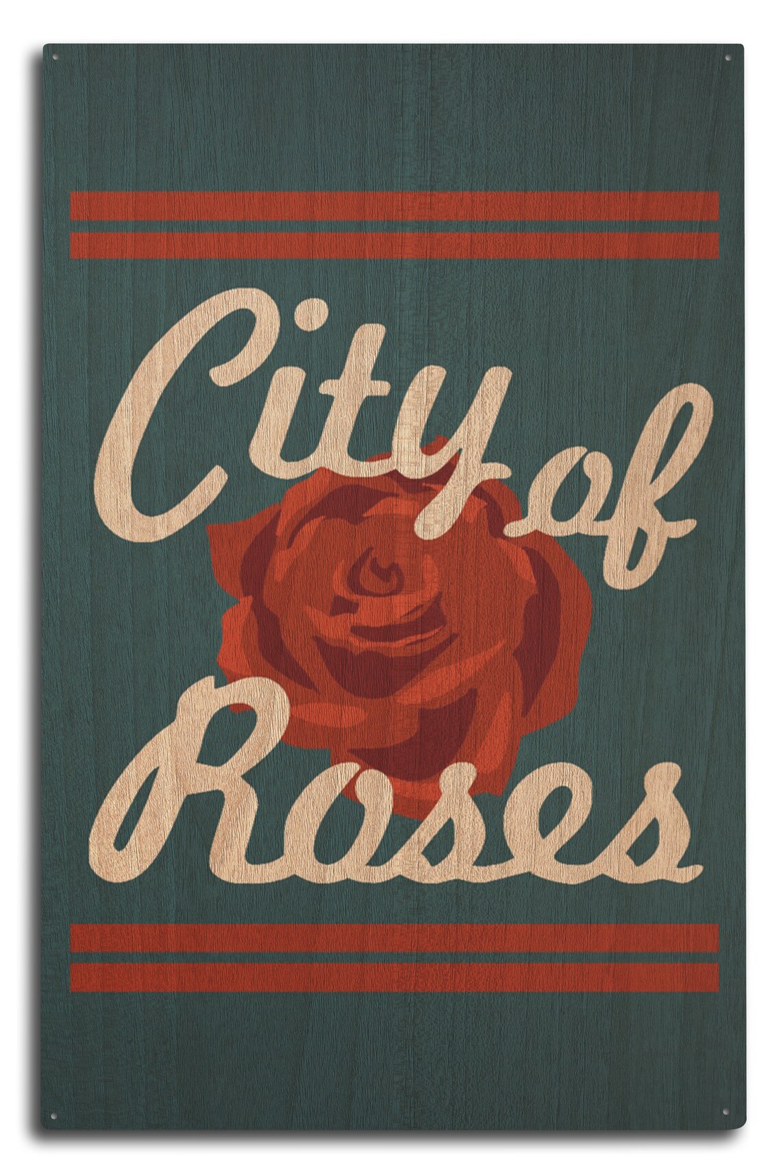 Portland Oregon Retro Skyline City of Roses 6 Sizes Art Etsy