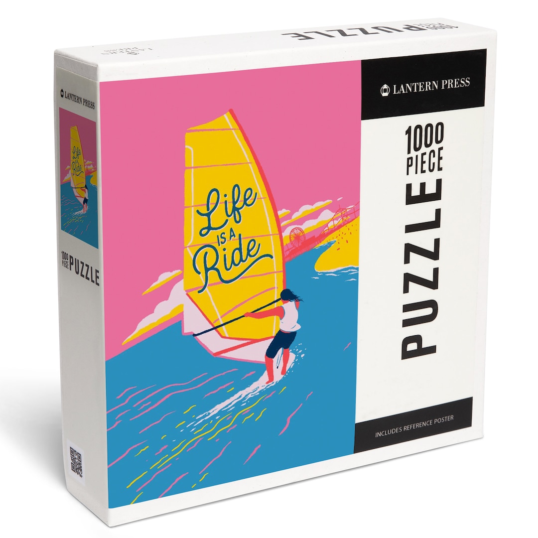 Puzzle, collection Life's A Ride, planche à voile, Life is a Ride, 1000  pièces, puzzle unique, famille, adultes -  France