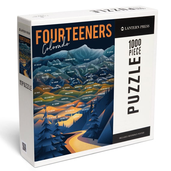 Puzzle, Colorado, Fourteeners, Mountain Range and Names, 1000