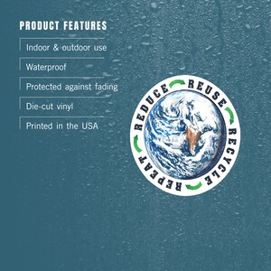 Sticker, Reduce, Reuse, Recycle, Earth, Watercolor, Contour, Lantern ...