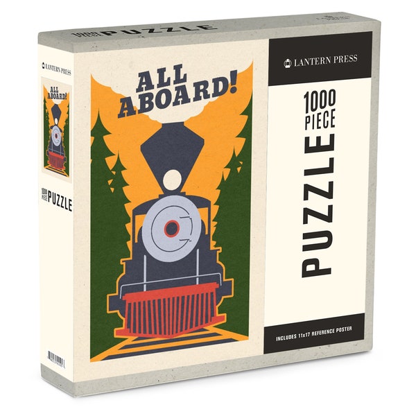 Train Jigsaw Puzzle Etsy