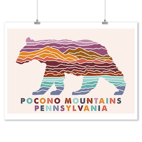 Pocono Raceway Poster The Poconos Poster Bear - Etsy