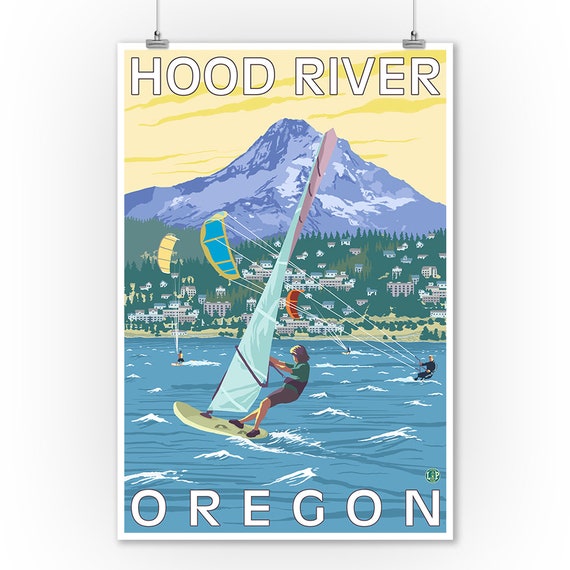 Awesome BRASS & Nickel  Hood River Oregon WIND SURFING Ornament  NEW! 