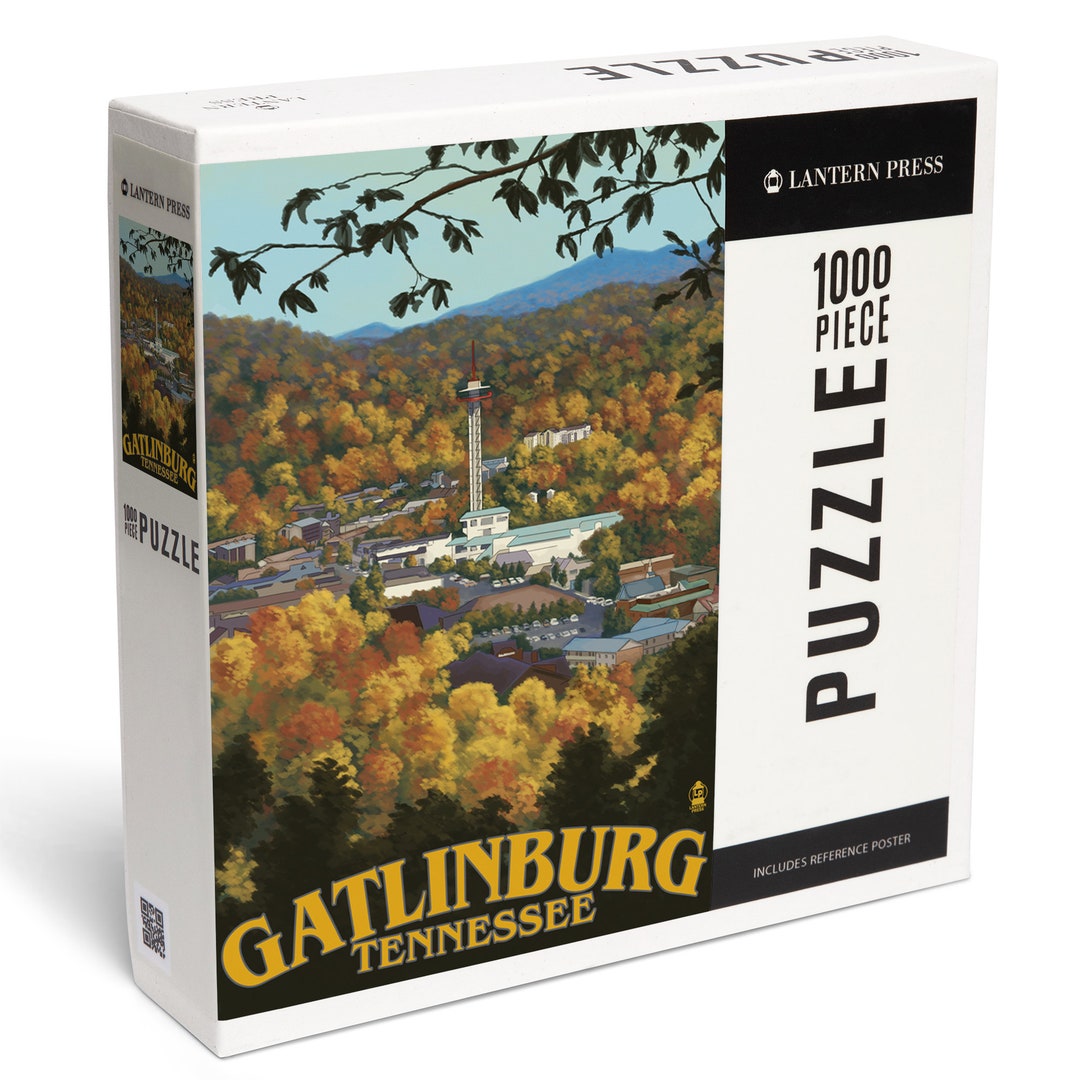 Puzzle Gatlinburg Tennessee Town Scene 1000 Pieces Unique Etsy