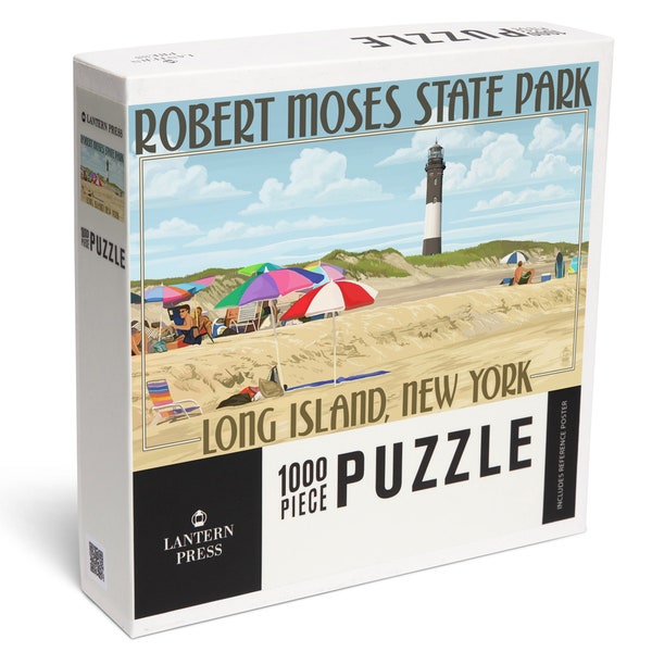 Puzzle, Robert Moses State Park, Long Island, New York, 1000 Pieces, Unique Jigsaw, Family, Adults
