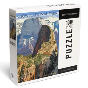 Casse-tête, Parc national de Zion, Utah, Angels Landing, 1000 pièces, Puzzle unique, Famille, Adultes