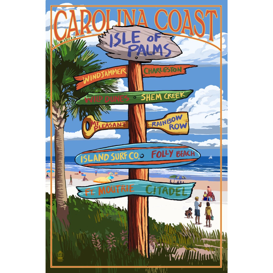 Isle of Palms South Carolina Destinations Sign 6 Sizes Art Etsy
