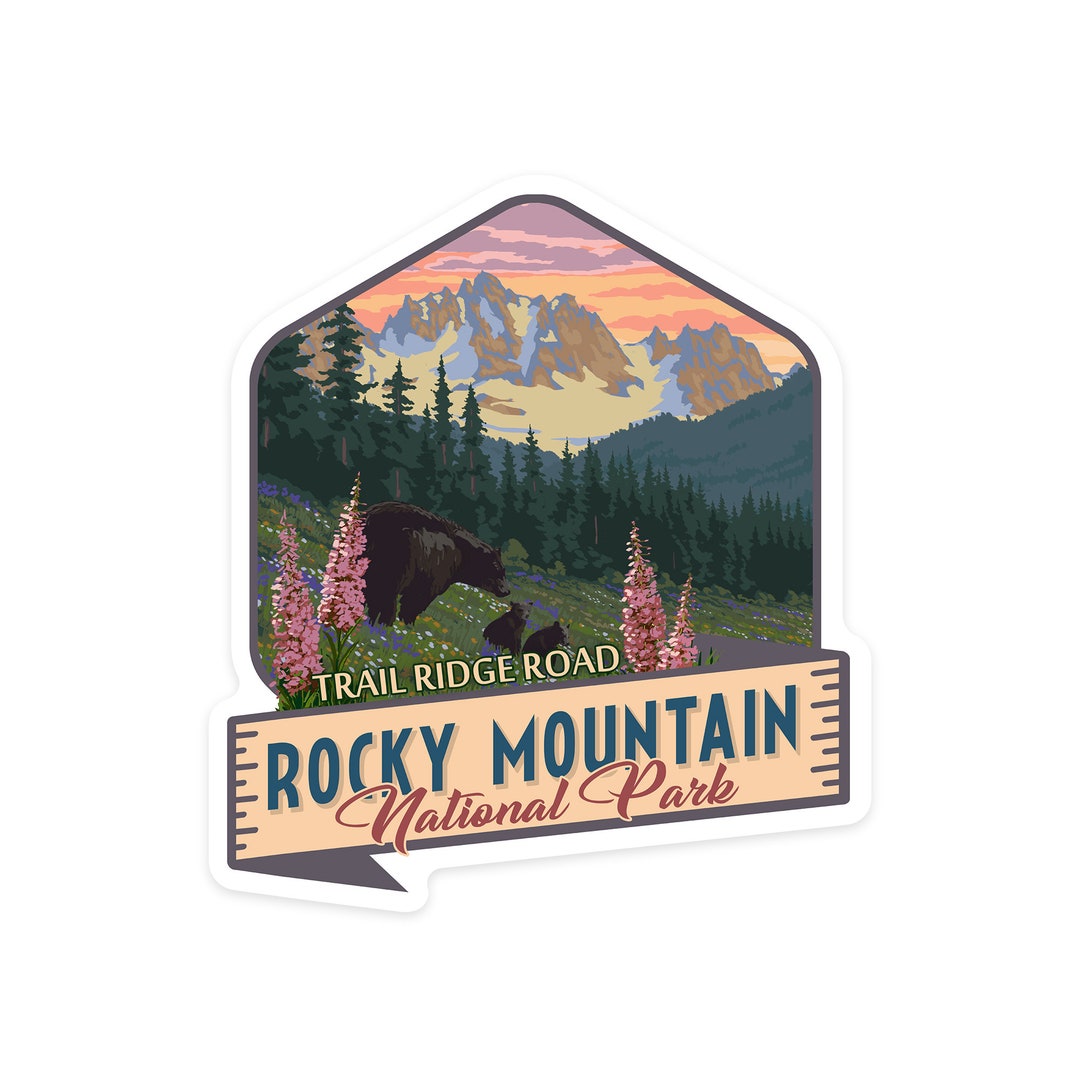 Sticker Rocky Mountain National Park Colorado Trail Ridge - Etsy