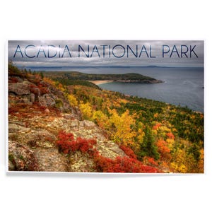 Impresiones, Parque Nacional Acadia, Maine, Paisajes de otoño, Pósteres, Listos para colgar