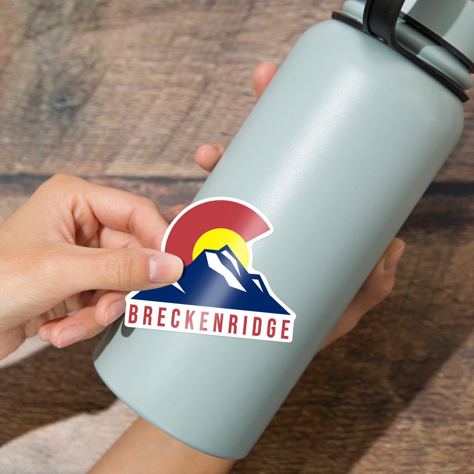 Die Cut Sticker Colorado, Get Out And Explore, Contour Vinyl Sticker 1 3 Inches Waterproof Decal Cars Water Bottles Laptops Coolers Small