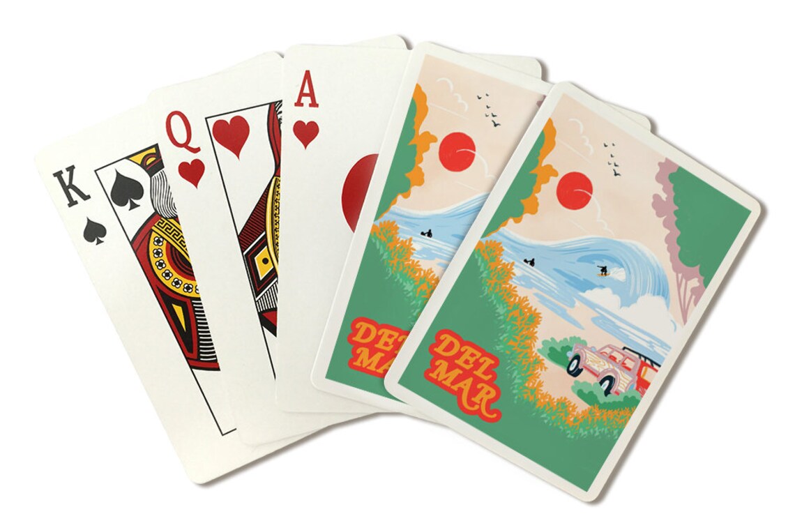Playing Cards Del Mar California Secret Surf Spot Etsy