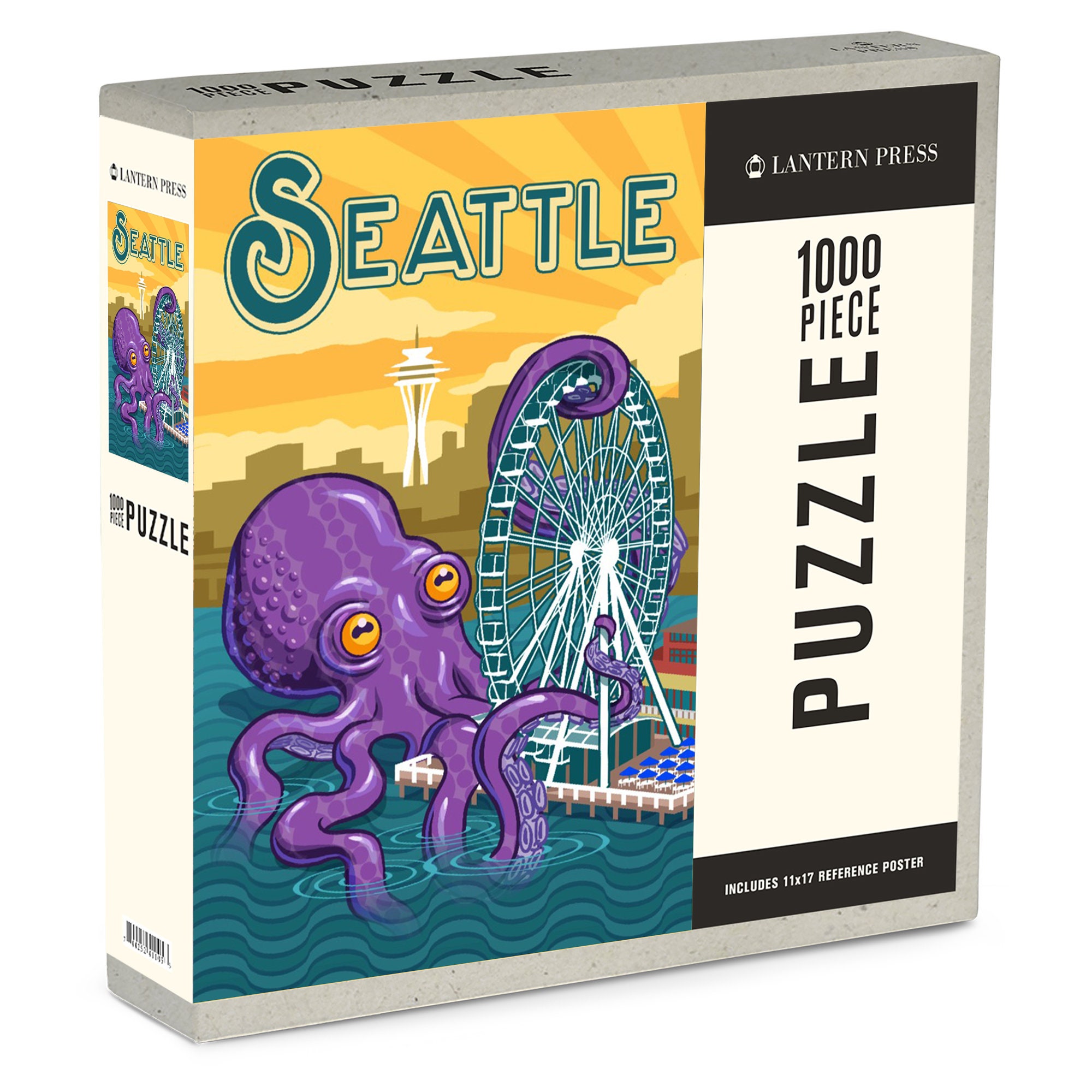 Puzzle Seattle Washington Giant Octopus 1000 Pieces - Etsy