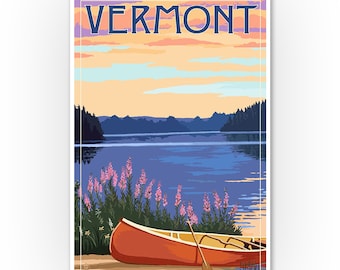 Vermont Life Is Better At The Lake 24x36 SIGNED Print Master Art Print - Wall Decor Poster Simply Said 74610 