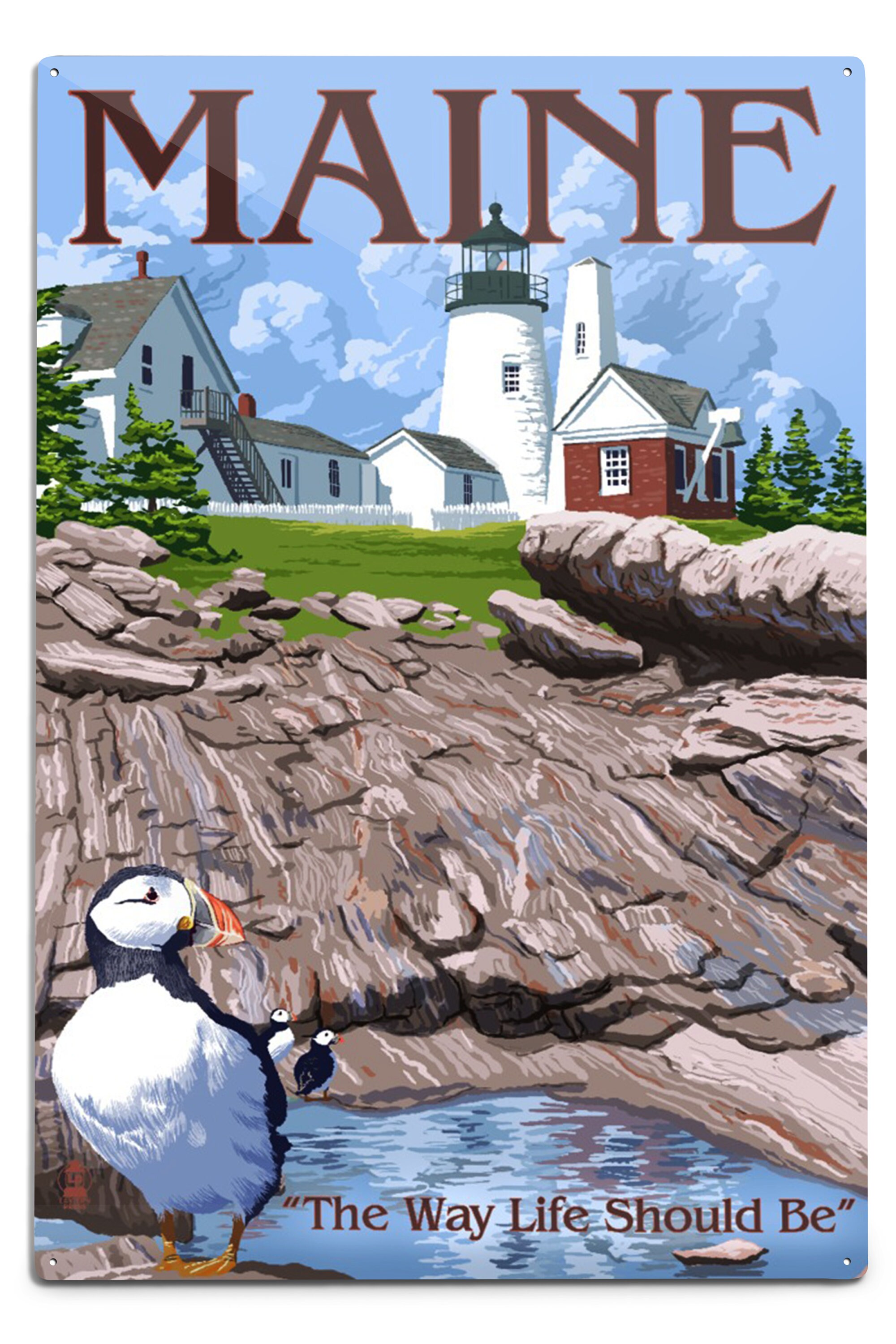 Maine The Way Life Should Be Lantern Press Artwork Art | Etsy