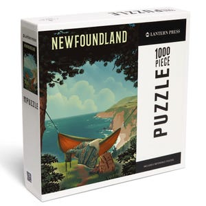 Puzzle, Newfoundland, Today&#39;s Office, Coastal Series, Hammock on Beach, 1000 Pieces, Unique Jigsaw, Family, Adults
