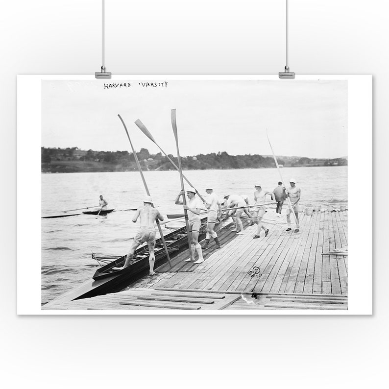 Harvard University Rowing Crew Team Vintage Photograph 6 Etsy