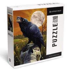 Puzzle, Raven and Skull, 1000 Pieces, Unique Jigsaw, Family, Adults - Etsy