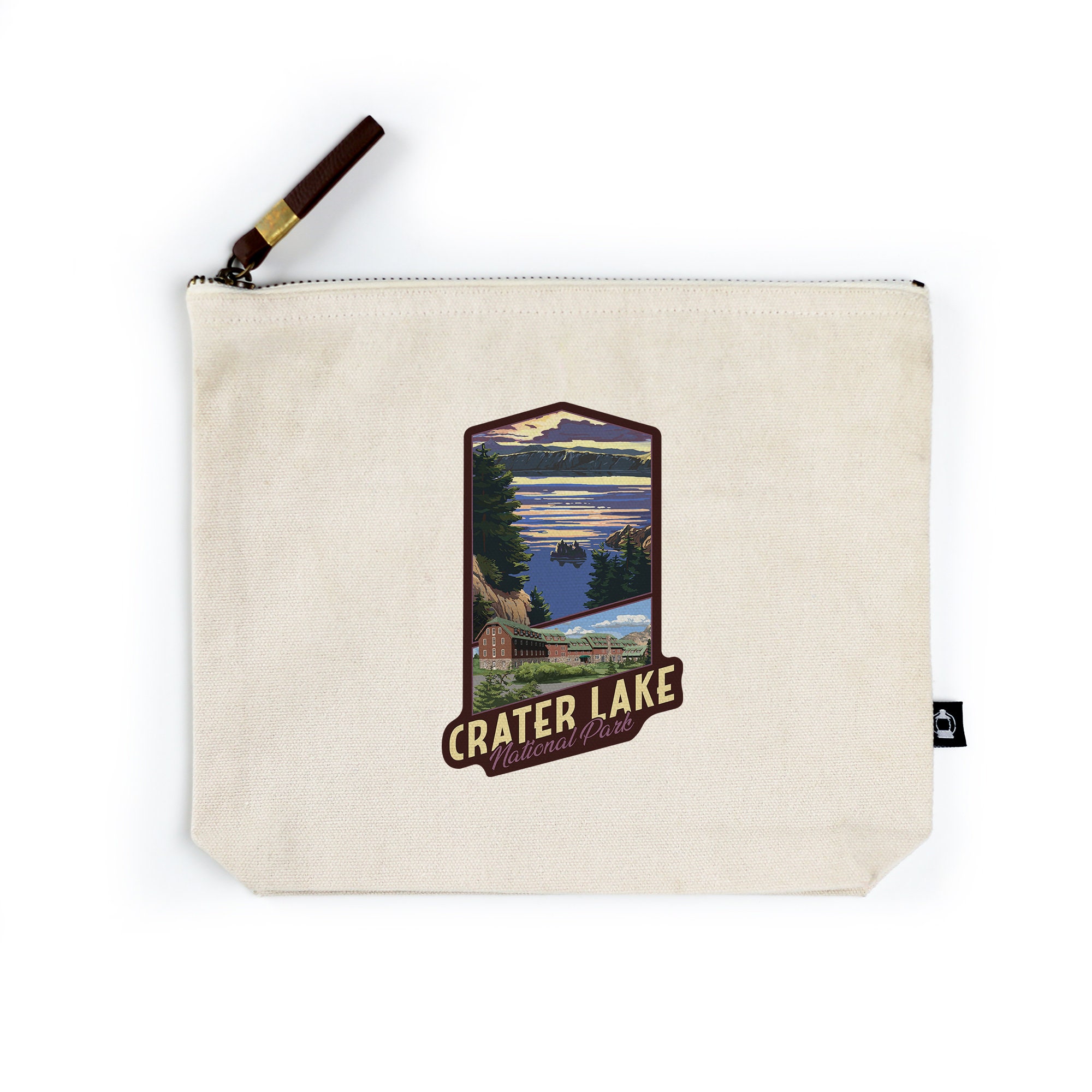 Organic Cotton Zipper Go Bag Crater Lake National Park - Etsy